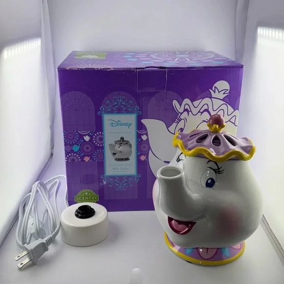Scentsy Home DISNEY Beauty & The Beast Mrs. Potts Full Size Wax Warmer w/Box - Picture 2 of 15